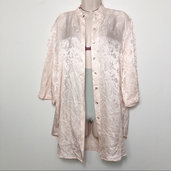 Floral Pink Button Down Shirt Dress - Picture 2 of 4